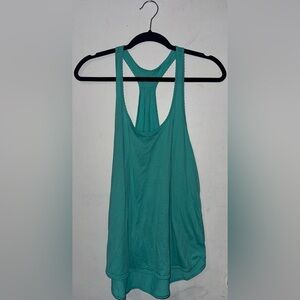 Lululemon Athletica Teal Striped Tank Top
